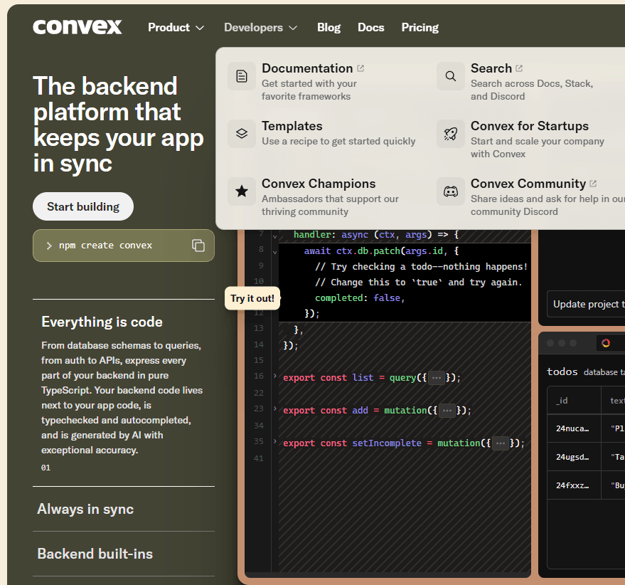 Convex - it just works