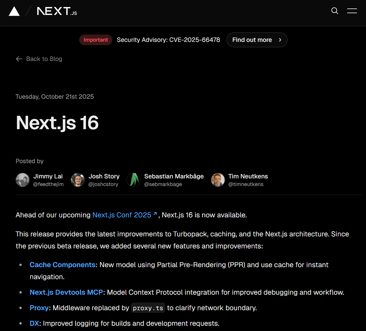 Next.js 16 is out!